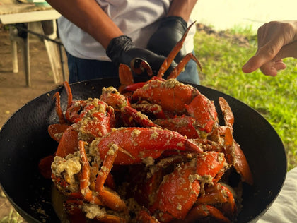 Crab dish prepared in Negros. Photo: @moyvortiz / Instagram.