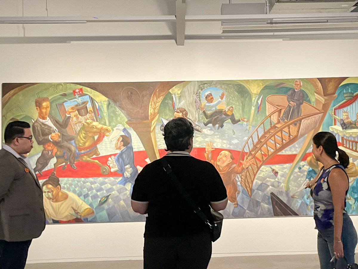 Guests engaged with contemporary art during The Art of Gathering. Photo courtesy of Jules Palpallatoc.